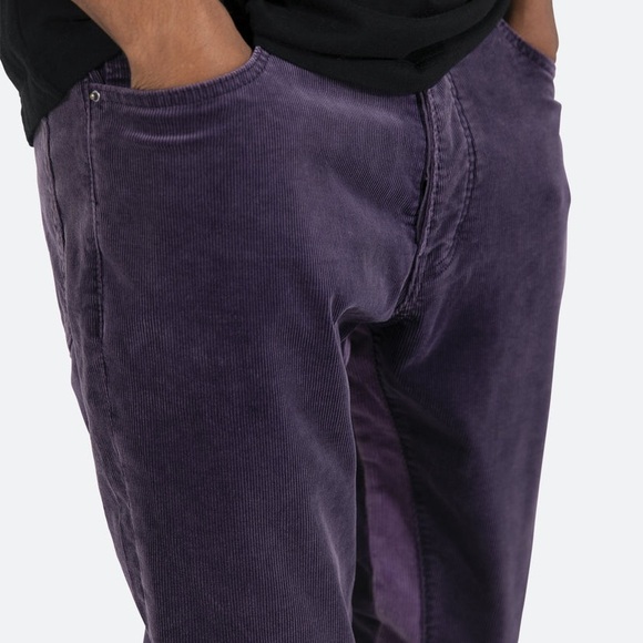 Men's MNMI B428 Purple Corduroy Pants - Picture 5 of 7